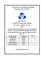 Bài tập lớn vận dụng TT HCM về cách mạng giải phóng dân tộc vào giáo dục tinh thần yêu nước cho sinh viên môn Tư tưởng Hồ Chí Minh–Trường Đại học bách khoa – đại học quốc gia thành phố Hồ Chí Minh.