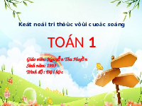 Giáo án điện tử Toán 1 Chủ đề 6 Bài 22 Kết nối tri thức: So sánh số có hai chữ số