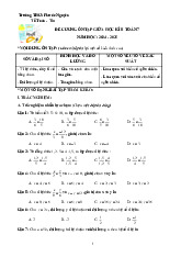 Đề cương giữa học kì 2 Toán 7 năm 2024 – 2025 trường THCS Phước Nguyên – BR VT