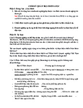 Tài liệu cuối kì Môn Quản trị nhân lực | Đại học Kinh Tế Quốc Dân