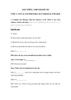 Tiếng Anh 8 Unit 1 1d Everyday English trang 15