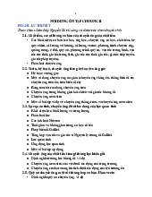 Nội dung ôn tập chương 2 | Môn toán cao cấp