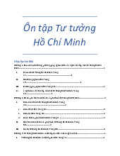 Tổng hợp Chương và Nội dung chính môn Tư tưởng Hồ Chí Minh | Trường Đại học Khoa học Tự nhiên, Đại học Quốc gia Thành phố Hồ Chí Minh