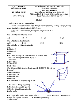 Đề cuối kì 1 Toán 7 năm 2022 – 2023 trường THCS Huỳnh Văn Nghệ – TP HCM