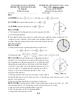 Đề giữa học kì 1 Toán 11 năm 2023 – 2024 trường THPT Nguyễn Chí Thanh – TP HCM