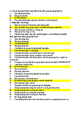 Câu hỏi trắc nghiệm & đáp án chi tiết môn Pháp luật đại cương | Trường Đại học Hà Tĩnh