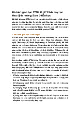 Mô hình giáo dục STEM là gì? Cách dạy học theo định hướng Stem ở tiểu học