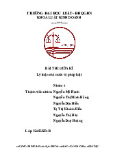 Đề thi các đặc trưng cơ bản của nhà nước | Trường Đại học Luật, Đại học Quốc gia Hà Nội