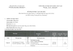 KẾ HOẠCH HỌC TẬP TIẾNG ANH 3 FEL702003 TẠI TRƯỜNG ĐH PHENIKAA. Môn Tiếng anh B1 | Đại học Trường Đại học Phenika.