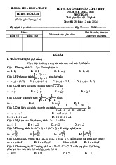 Đề thi thử Toán vào lớp 10 lần 1 năm 2025 – 2026 THCS Hoằng Thanh – Thanh Hóa