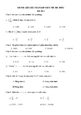 Đề thi giữa học kỳ 1 môn Toán lớp 5 năm học 2024 - 2025 - Đề số 2 | Bộ sách Kết nối tri thức