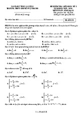 Đề giữa kì 1 Toán 11 năm 2025 – 2026 trường THPT chuyên Vị Thanh – Cần Thơ