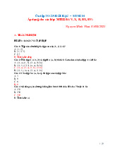 Đề cương môn Toán rời rạc - Trường Đại học lao động -  xã hội.