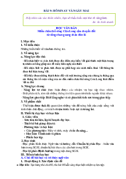 Giáo án Ngữ văn 8 Kết nối tri thức bài 9 Hôm nay và ngày mai