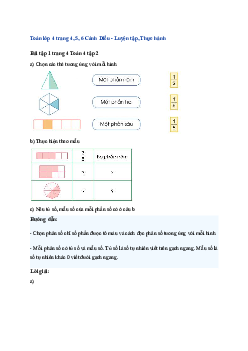 Bài 53: Toán lớp 4 trang 4, 5, 6 Khái niệm phân số Cánh Diều