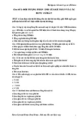 Bài tập câu hỏi môn Nguyên lý Kế toán | Trường Đại học Kinh Tế Quốc Dân