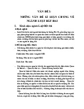 Các khái niệm cơ bản về luật đất đai và quy định pháp luật | Môn Luật đất đai - Trường Đại học Luật Hà Nội