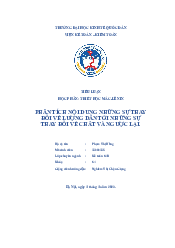 Tiểu luận triết học Mác-Lênin| Đại học Kinh Tế Quốc Dân