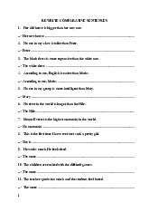 Tổng hợp bài tập tiếng anh cơ bản 2: Rewrite Comparative Sentences without keys | Học viện tài chính