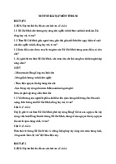 Một số bài tập môn Tư tưởng Hồ Chí Minh–Trường Đại học bách khoa – đại học Đà Nẵng.  