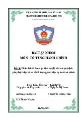 Phân tích và đánh tính hợp lý của các quy định pháp luật hiện hành về đối tượng khởi kiện vụ án hành chính | Trường Đại học Y Dược , Đại học Quốc gia Hà Nội