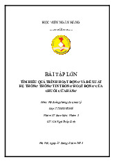 Báo cáo Tìm hiểu quá trình hoạt động của Chuỗi cửa hàng Mixue môn Hệ thống thông tin quản lý | Học viện Ngân hàng