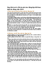 Quy định mới về thỏa ước lao động tập thể theo luật lao động năm 2019