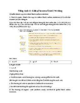 Giải Unit 5 Writing | Tiếng Anh 11 Global Success