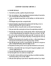 CHƯƠNG 2 - Câu hỏi và bài tập Kế toán quản trị (KTQT)