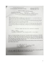 Đề thi hết môn học kì 1 Thống kê ứng dụng năm học 2025-2026  - trường đại học Khoa học tự nhiên – Đại học quốc gia hà nội