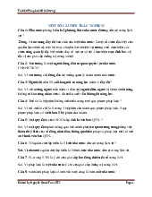 Một số câu hỏi trắc nghiệm môn Pháp luật đại cương | Trường Đại học Y Dược , Đại học Quốc gia Hà Nội