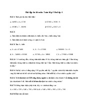 35 bài tập Toán ôn hè lớp 3 lên lớp 4 có đáp án