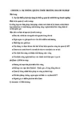 Chương 3 Hệ Thống Quản Lý Môi Trường Doanh Nghiệp môn Môi trường và lợi thế cạnh tranh   | Học viện Nông nghiệp Việt Nam