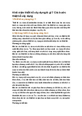 Khái niệm thiết kế xây dựng là gì ? Các bước thiệt kế xây dựng