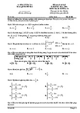 Đề cuối kỳ 1 Toán 11 năm 2024 – 2025 trường PT DTNT tỉnh Phú Yên