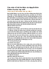 Cảm nhận về bài thơ Nhàn của Nguyễn Bỉnh Khiêm chọn lọc hay nhất