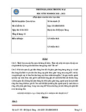 Bài thi Quản trị học | Đại học Thương Mại