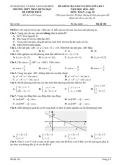 Đề giữa kỳ 1 Toán 10 năm 2024 – 2025 trường THPT Trần Hưng Đạo – Nam Định