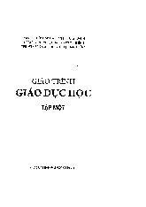 Giáo trình giáo dục học ngành sư phạm tiểu học | Trường Đại học Quảng Nam