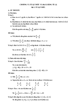 Chuyên đề cơ bản môn Toán 7 Kết Nối Tri Thức Với Cuộc Sống (tập 2)