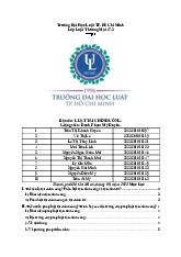 Luật tài chính công | Trường Đại học Kinh tế – Luật, Đại học Quốc gia Thành phố Hồ Chí Minh