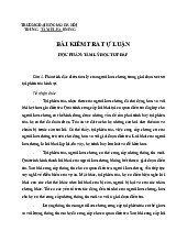 Bài kiểm tra tự luận Tâm Lý Của Người Làm Chứng Tại Phiên Tòa môn Tâm lý học tư pháp | Trường đại học Mở Hà Nội