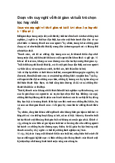 Đoạn văn suy nghĩ về thời gian và tuổi trẻ chọn lọc hay nhất