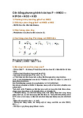 Cân bằng phương trình hóa học P + HNO3 → H3PO4 + NO2 + H2O