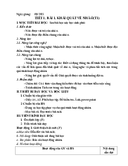 Giáo án Công nghệ 6 sách Kết nối tri thức với cuộc sống (Cả năm)