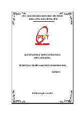 Báo cáo BTL IoT Nhóm 02 - Cảm biến Nhiệt Độ với Arduino | Iot và ứng dụng | Học viện Công nghệ Bưu chính Viễn thông