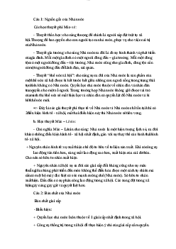 Đề cương môn Pháp luật đại cương | Đại học Công Đoàn