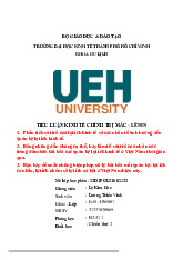 Phân tích vai trò của lợi ích kinh tế và các nhân tố ảnh hưởng đến quan hệ lợi ích kinh tế / Tiểu luận kinh tế chính trị Mác Lê-nin