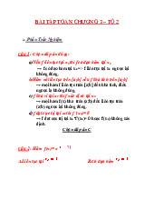 Bài tập toán chương 3 | Môn toán cao cấp
