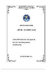 Tiểu luận Rác thải nhựa và Giải pháp quản lý tại Khu dân cư -   môn Môi trường và con người - Trường Đại học Văn Hiến.